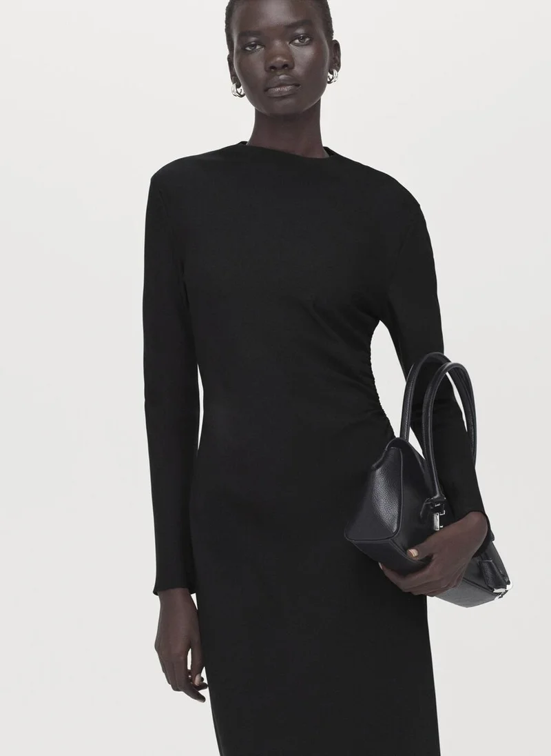 مانجو Ruched midi dress